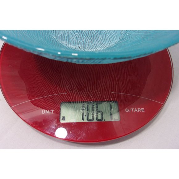 Beautiful Turquoise Catch All Decorative Glass Bowl 8" - Picture 9 of 9